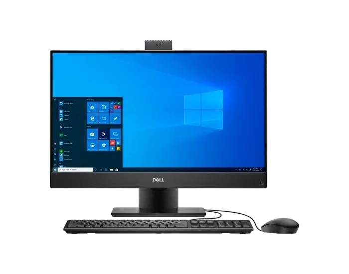 Computer All-in-One DELL OptiPlex 5480, 23,8", Intel Core i5-10500T, 8GB/256GB, Linux Ubuntu, Negru