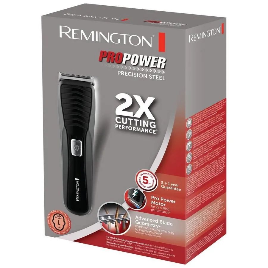 Aparat de tuns Remington Pro Power Precision Steel HC7110, Negru