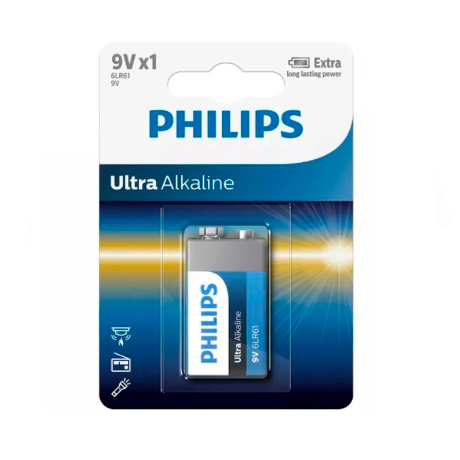 Baterie Philips Ultra Alkaline 6LR61 9V
