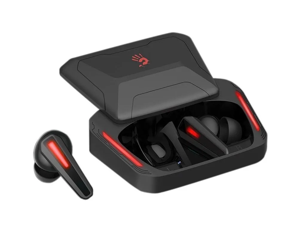 Căști gaming Bloody M70, Fără fir, Negru/Rosu