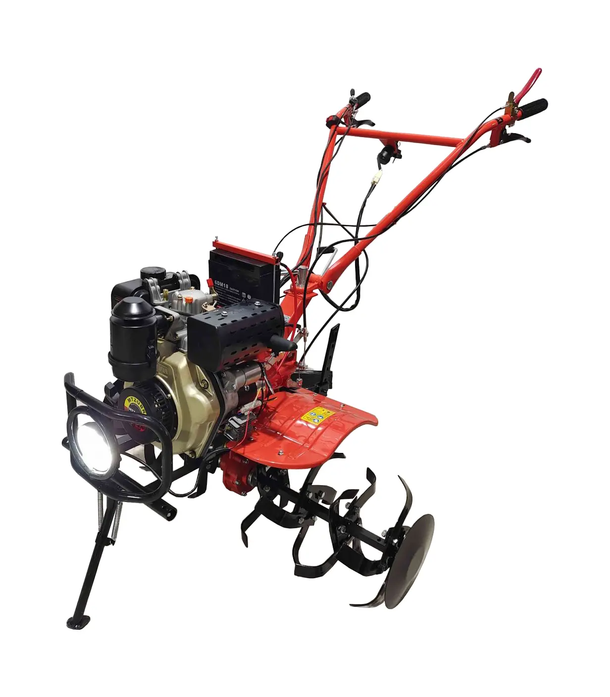 Motocultor motorină TechnoWorker 100 DE + freză