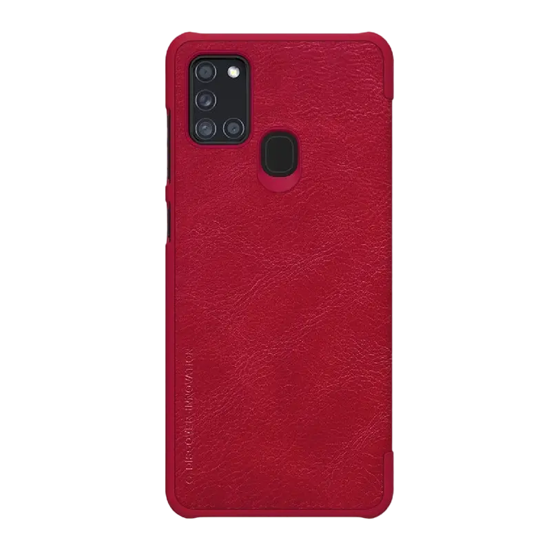 Husă tip carte Nillkin Galaxy A21s - Qin LC, Roșu