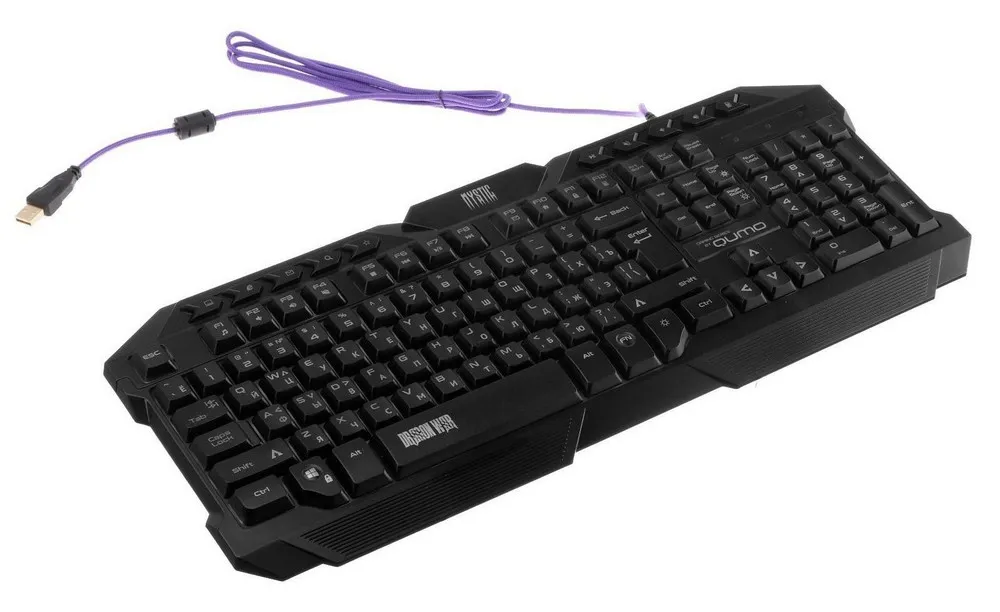 Set Tastatură + Mouse + Mouse Pad QUMO Mystic, Cu fir, Negru