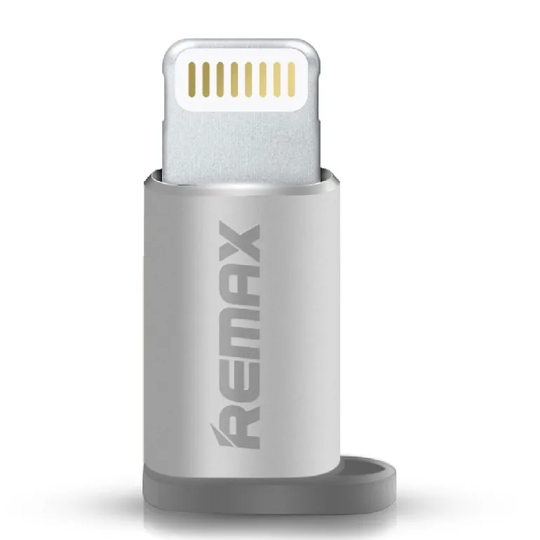 Adaptor USB Remax RA-USB2, Micro-USB/Lightning, Argintiu