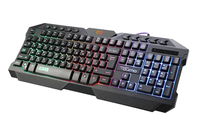 Set Tastatură + Mouse + Mouse Pad QUMO Mystic, Cu fir, Negru