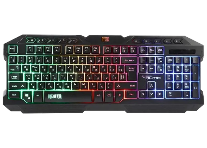 Set Tastatură + Mouse + Mouse Pad QUMO Mystic, Cu fir, Negru