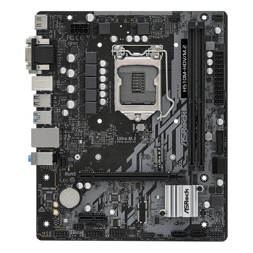 Placă de bază ASRock H510M-HDV/M.2, LGA1200, Intel H510, Micro-ATX