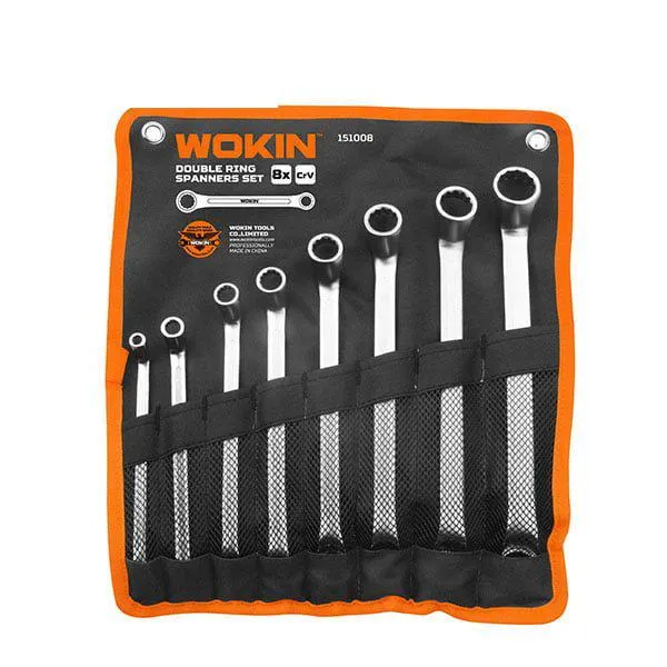 Set de 8 chei inelare duble Cr-V WOKIN
