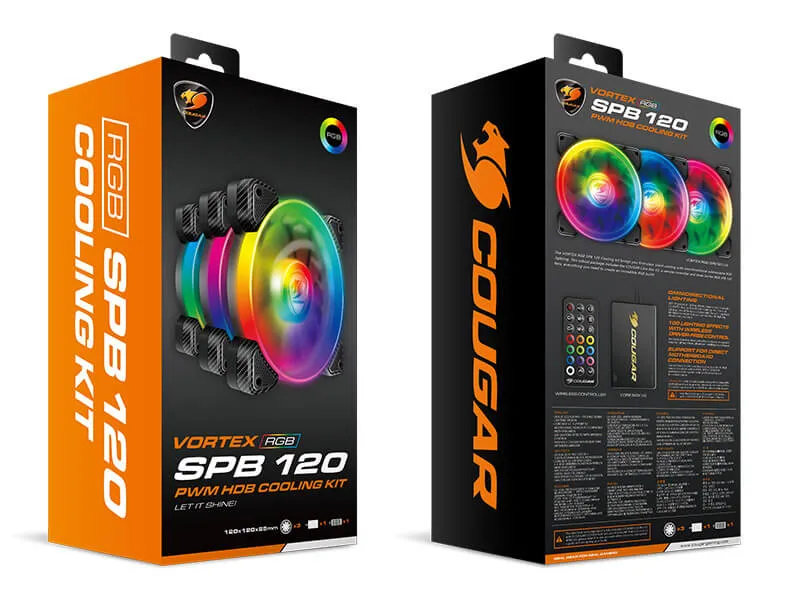 Ventilator PC Cougar CF-V12SET-SPBRGB, 120 mm