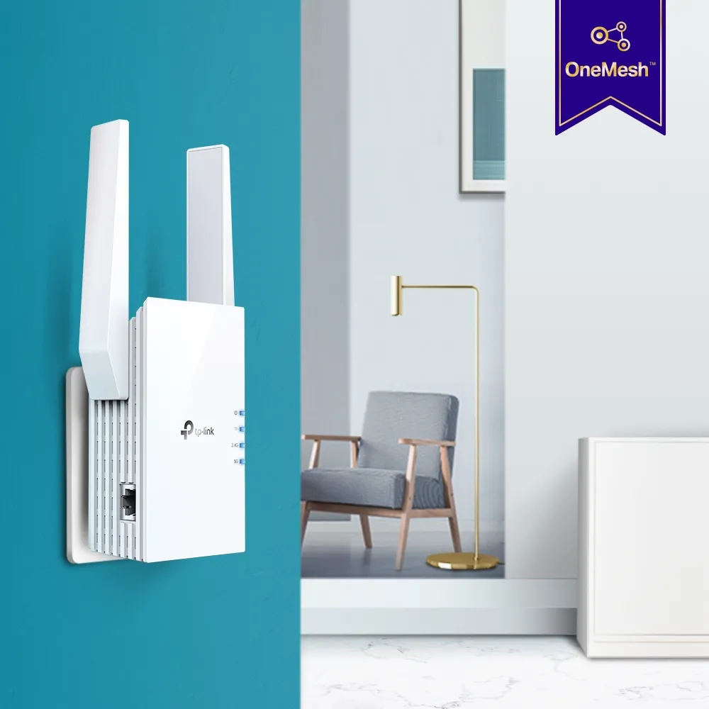 Amplificator de semnal Wi‑Fi TP-LINK RE605X, 574 Mbps, 1201 Mbps, Alb