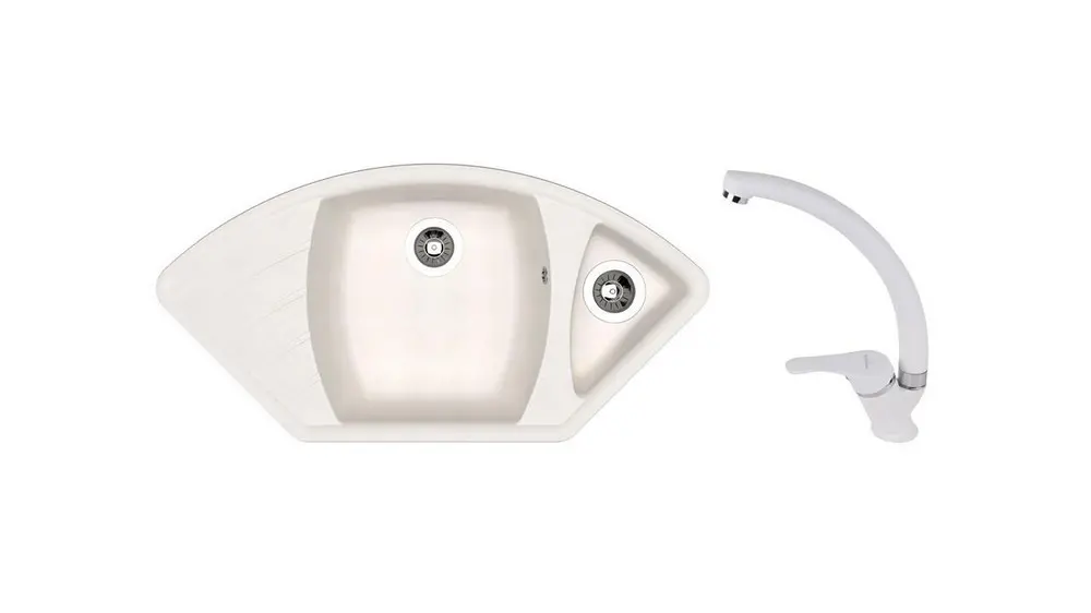 SET chiuveta Dr Gans Gabi + SanDonna F 1069 alb    