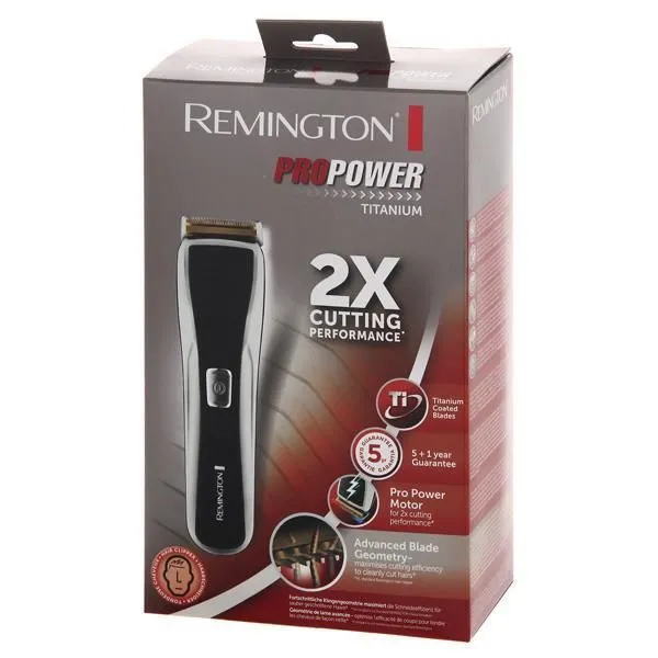 Aparat de tuns Remington Pro Power Titanium HC7130, Negru | Argintiu