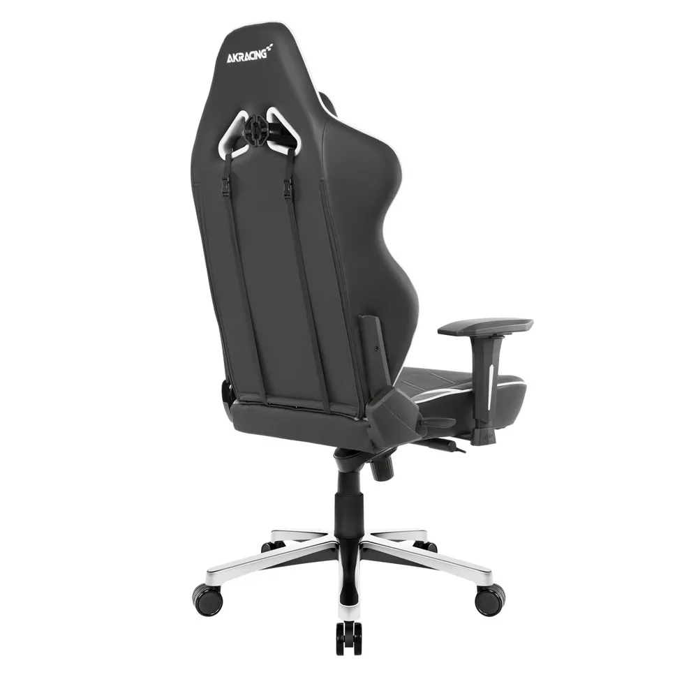 Scaun Gaming AKRacing MASTERS Max, PU piele, Alb