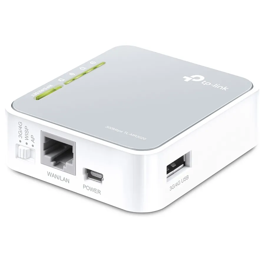 Router fără fir TP-LINK TL-MR3020, 3G, 4G, Alb