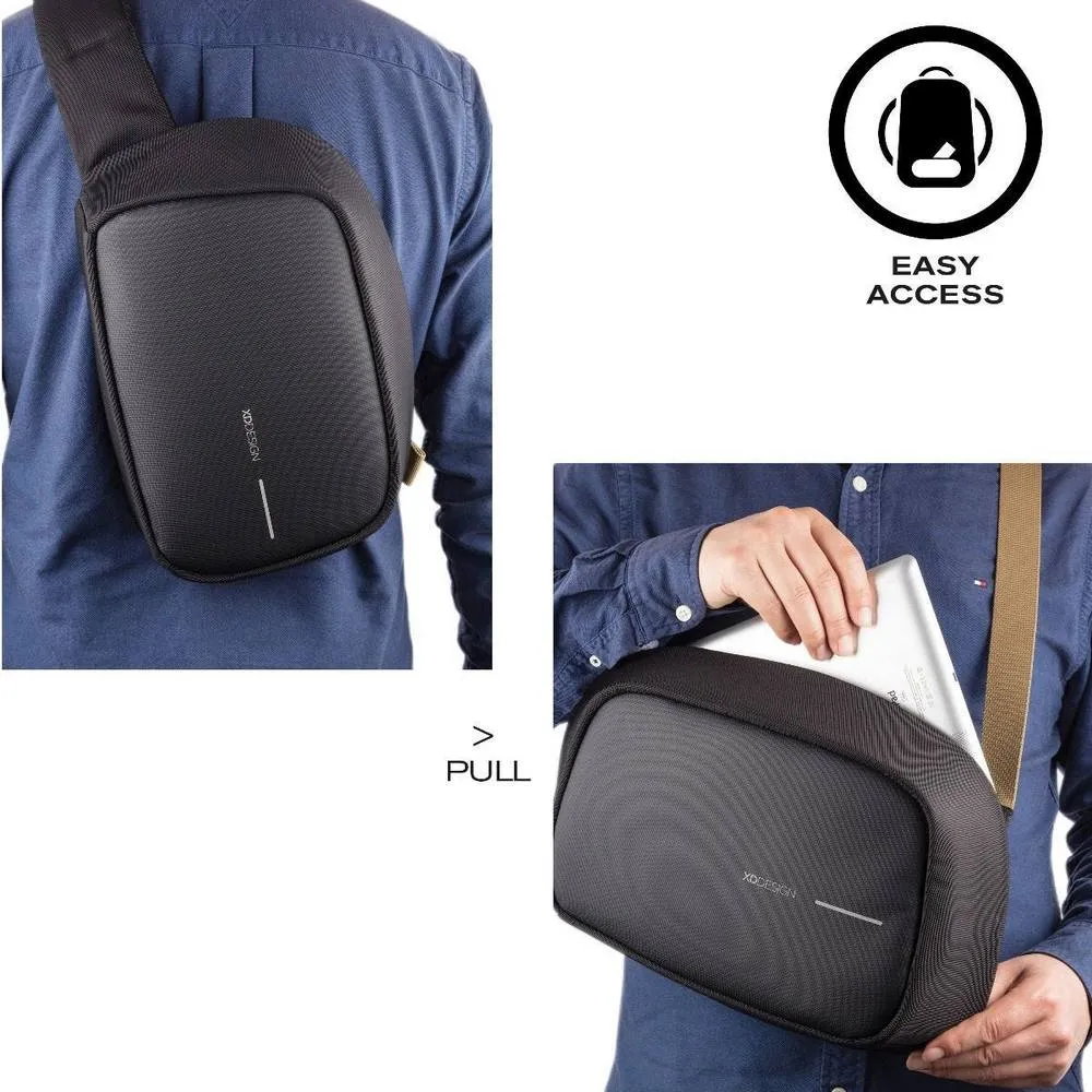 Geantă de umăr Bobby Sling, 9,7", Poliester, Negru