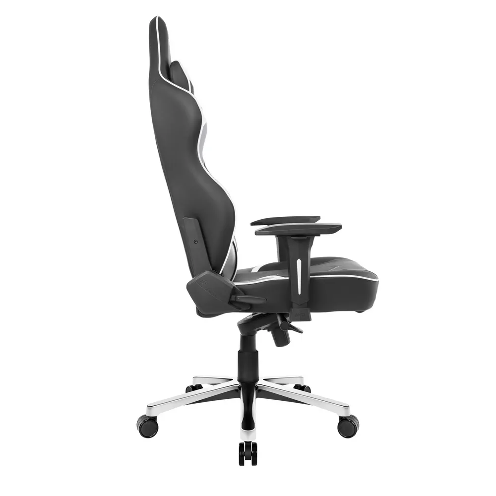 Scaun Gaming AKRacing MASTERS Max, PU piele, Alb