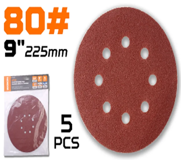 Hartie abraziva cu gauri WOKIN 225 mm P80