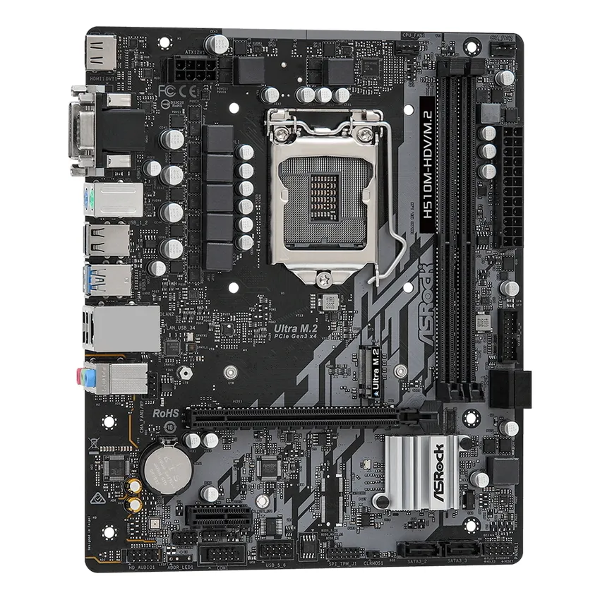 Placă de bază ASRock H510M-HDV/M.2, LGA1200, Intel H510, Micro-ATX