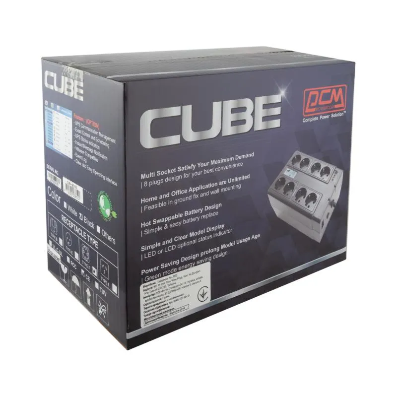 Sursă de alimentare neîntreruptibilă PCM CUB-850E, Offline, 850VA, Turn