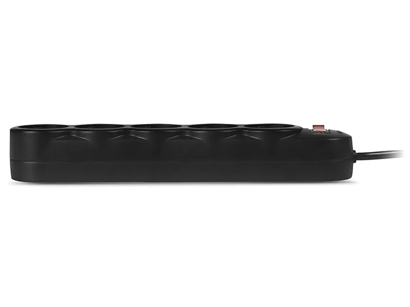 Prelungitor electric SVEN SF-05L, 5 Prize, 1,8m, Negru