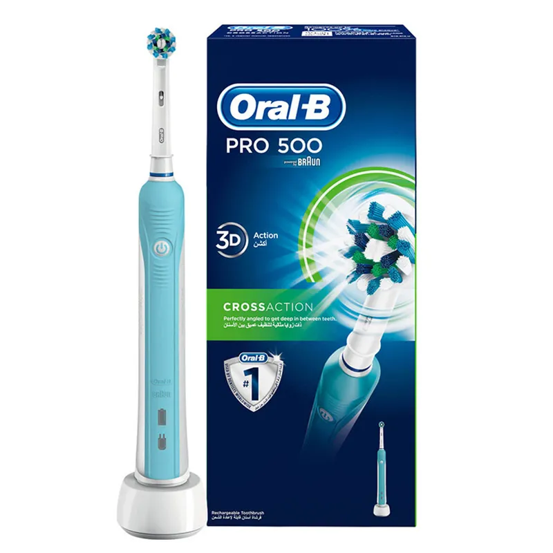 Periuță de dinți electrică Oral-B PRO 500 3D, Alb Albastru
