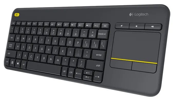 Tastatură Logitech K400 Plus, Fără fir, Negru