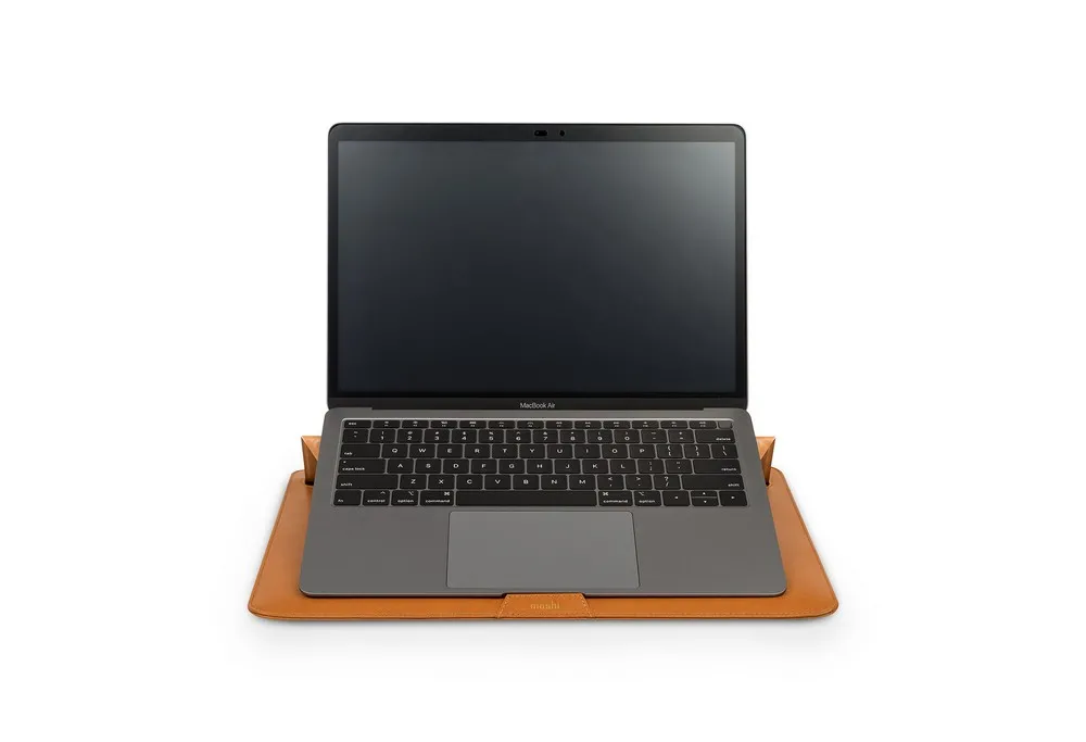 Husă universală pentru Laptop Moshi Muse 3-in-1 Slim Laptop Sleeve, 13", Microfibră, Maro