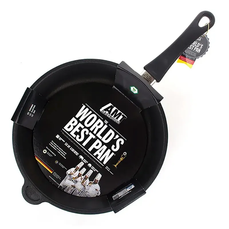 Tigaie AMT Gastroguss I-728-E, 3,8L, 28cm, Negru