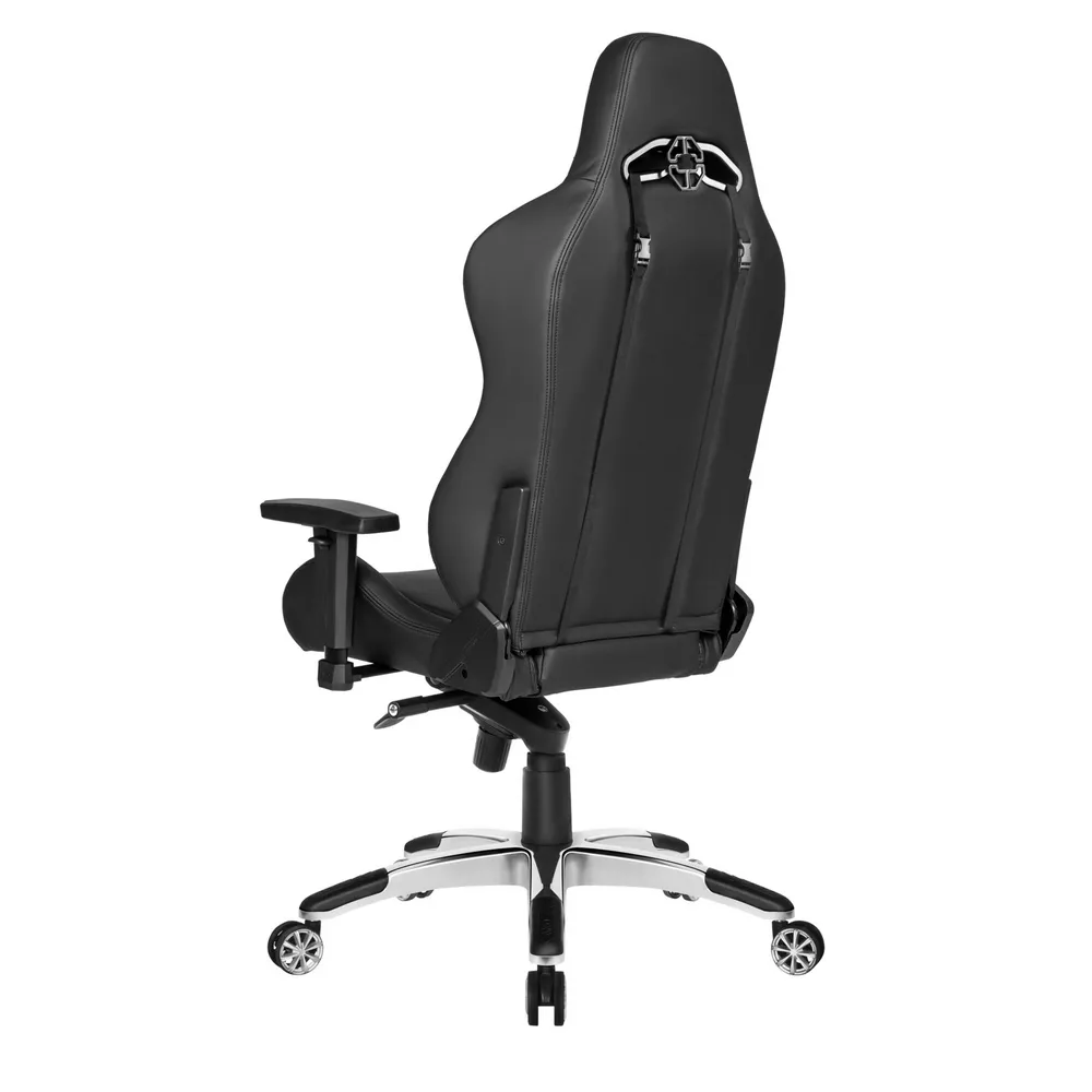 Scaun Gaming AKRacing MASTERS Premium, PU piele, Negru