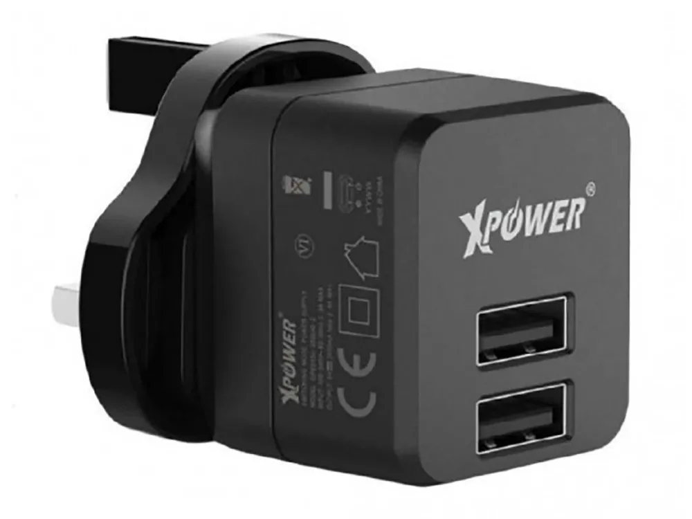 Încărcător Xpower Charger, 2USB, 2.4A, Negru