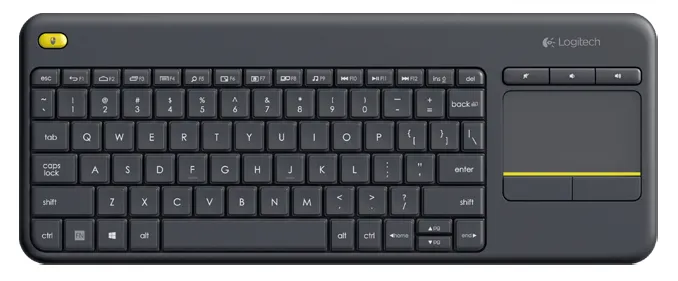 Tastatură Logitech K400 Plus, Fără fir, Negru