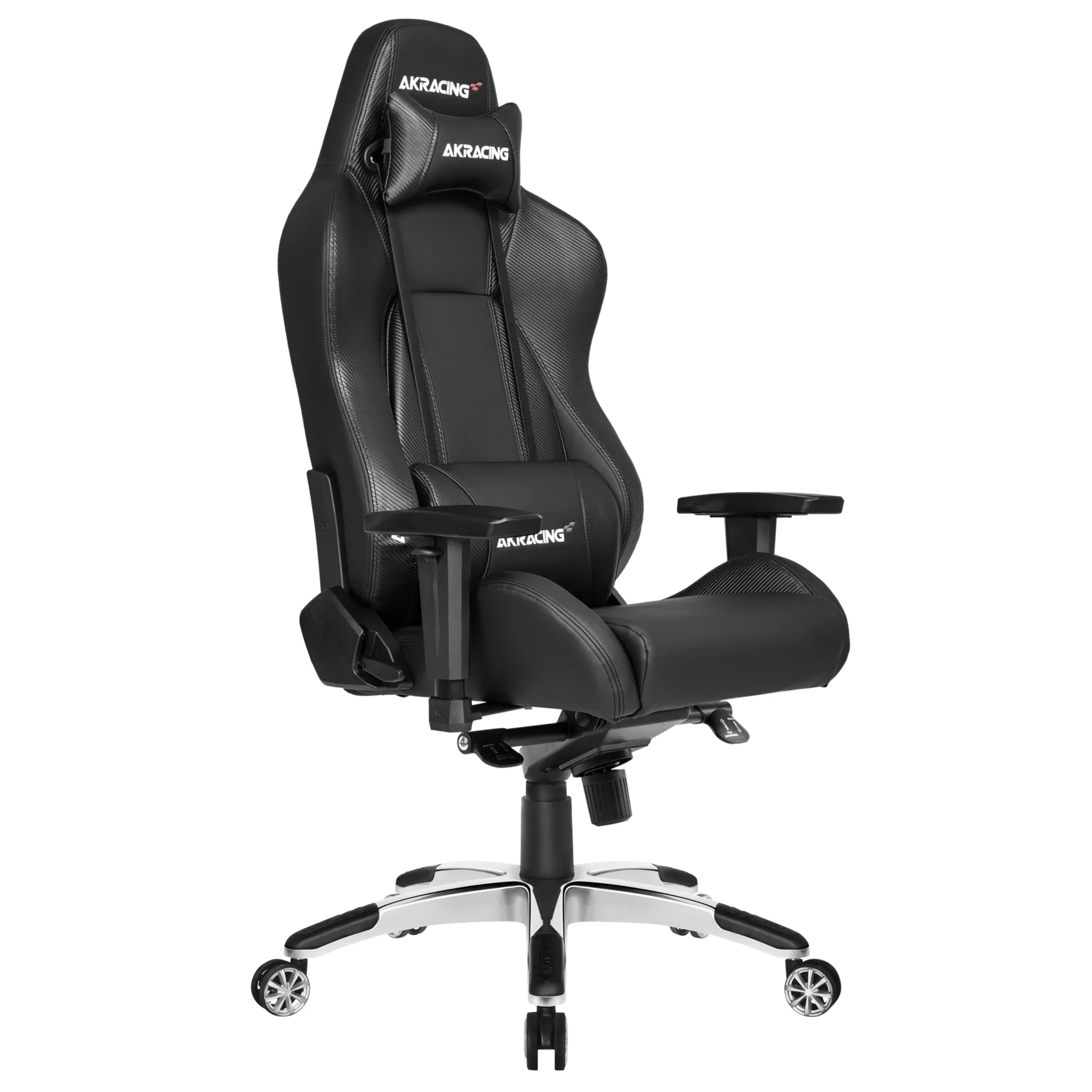 Scaun Gaming AKRacing MASTERS Premium, PU piele, Negru