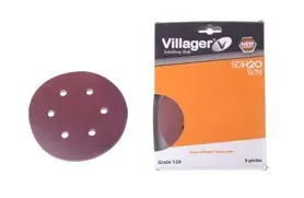 Hartie abraziva cu gauri Villager 150mm P80  5in1