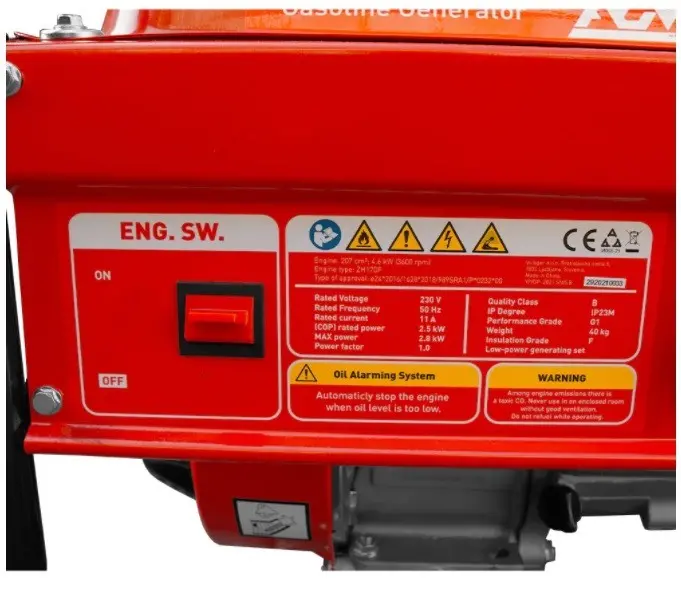 Generator electric pe benzina AGM AGP 2800S 2.8 KW 220V