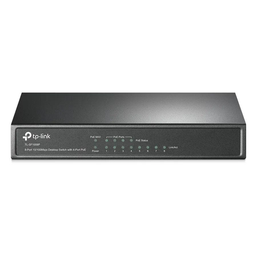 Comutator PoE TP-LINK TL-SF1008P, 4x IEEE 802.3af/at