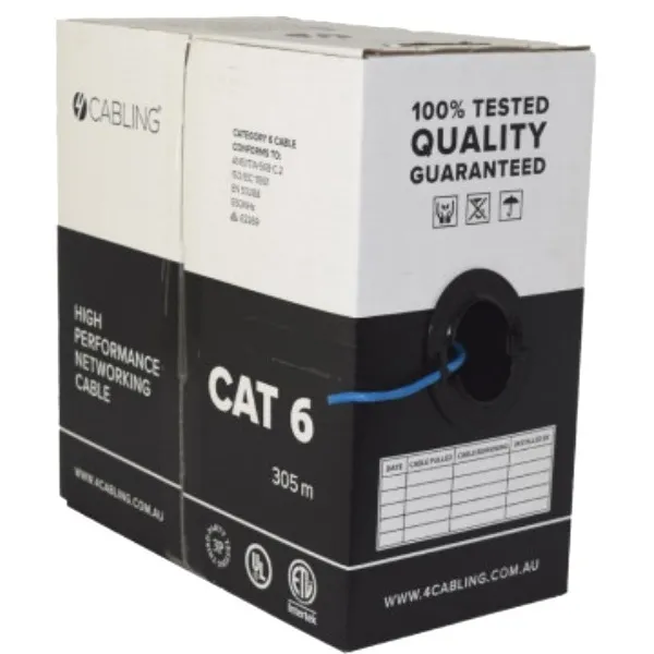 Cable FTP Cat.6, 23awg  COPPER, 305M/CTN grey color APC carton packing