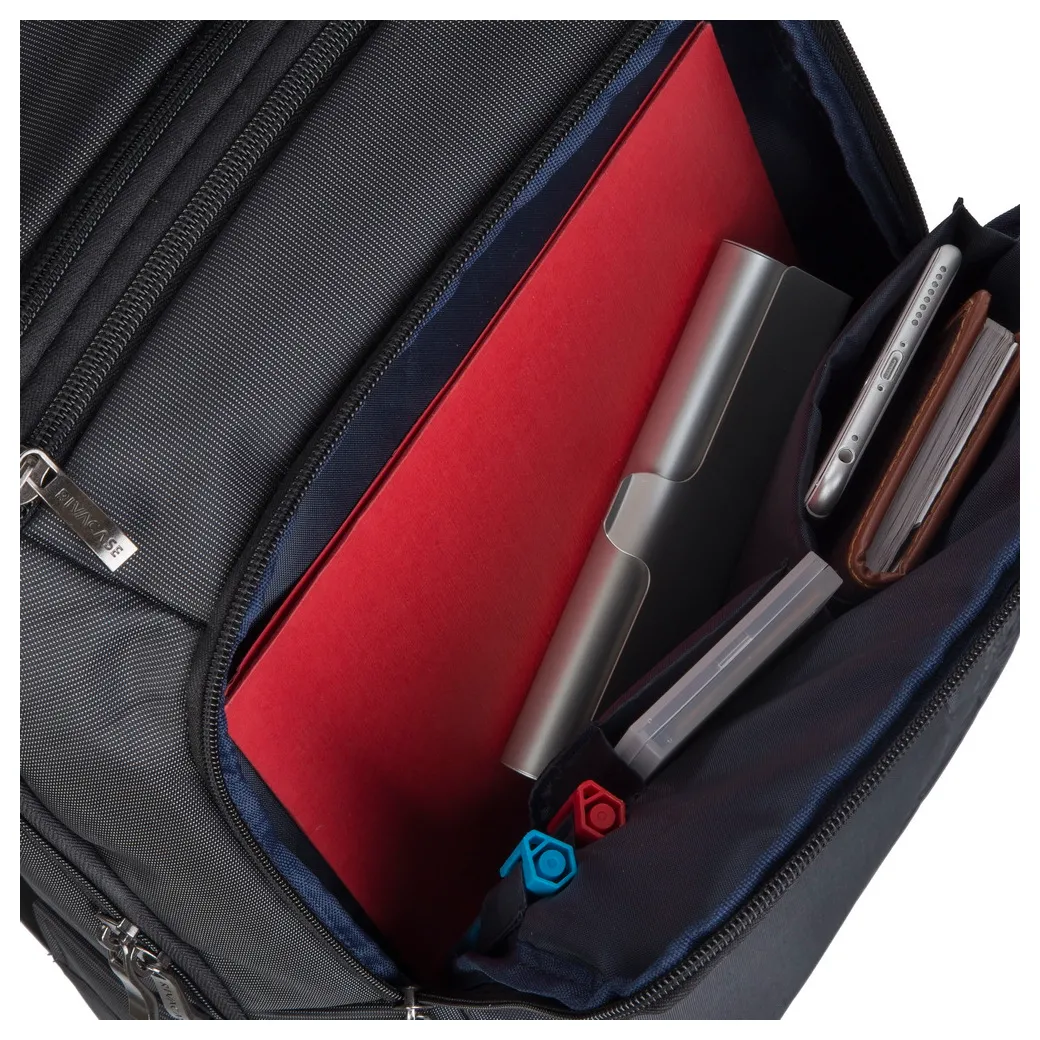 Rucsac pentru Laptop RivaCase Central, 15.6", Poliester, Negru