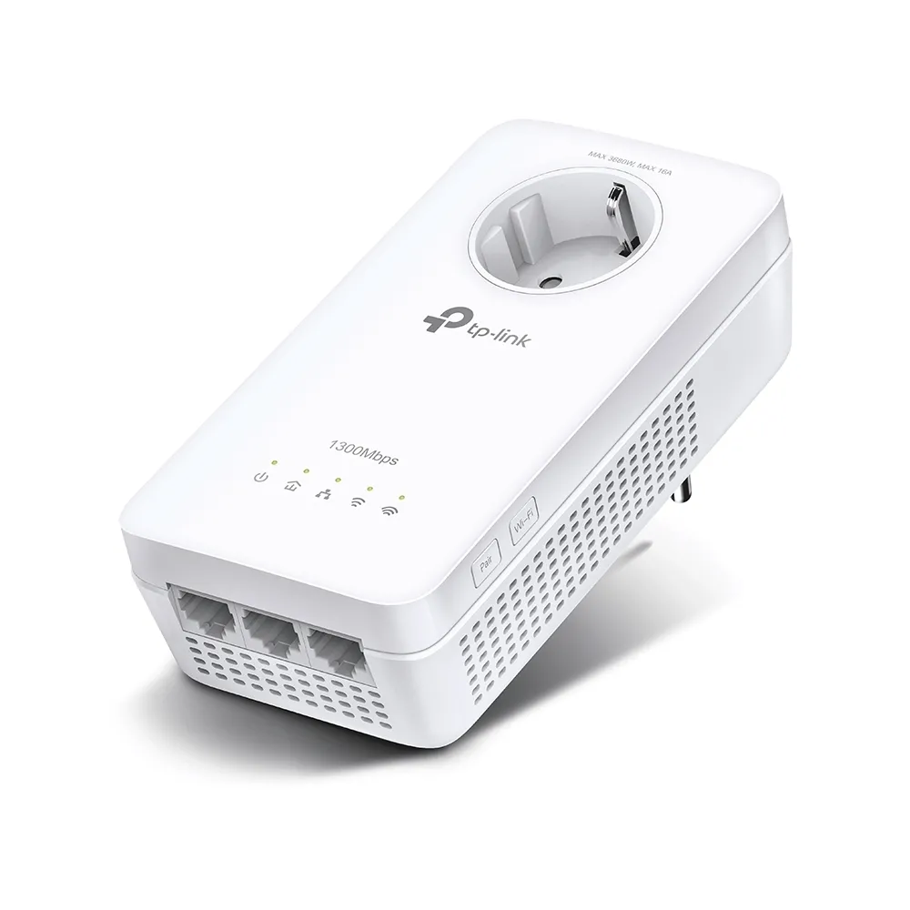 Powerline Adapter  TP-LINK TL-WPA8631P, AV1300, 1300 Mbps, Alb