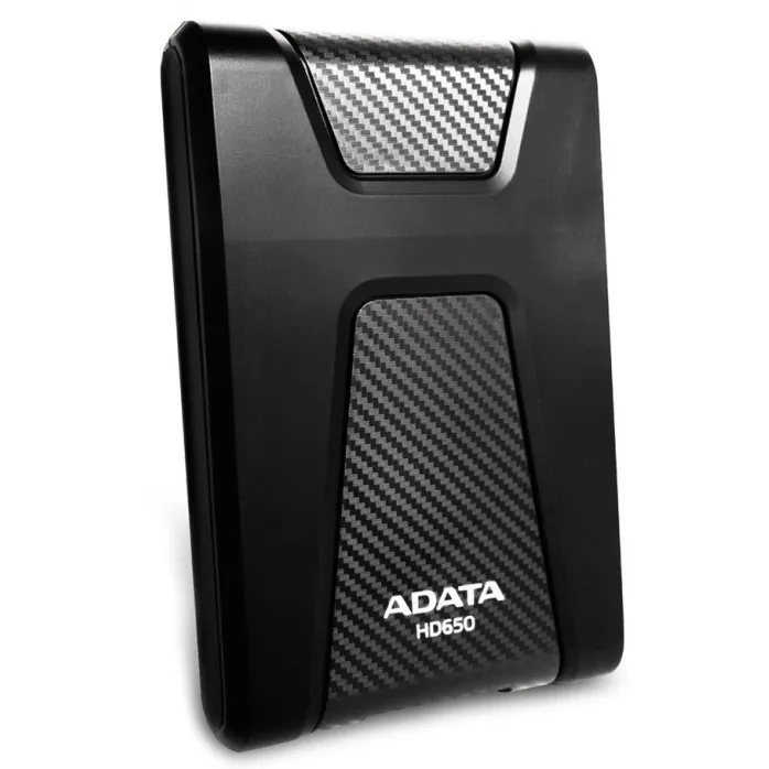 HDD portabil extern ADATA HD650, 1 TB, Negru (AHD650-1TU3-CBK)