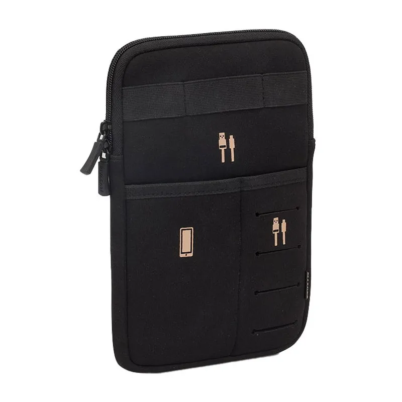 Organizator pentru calatorie RivaCase Antishock, 8", Poliester, Negru