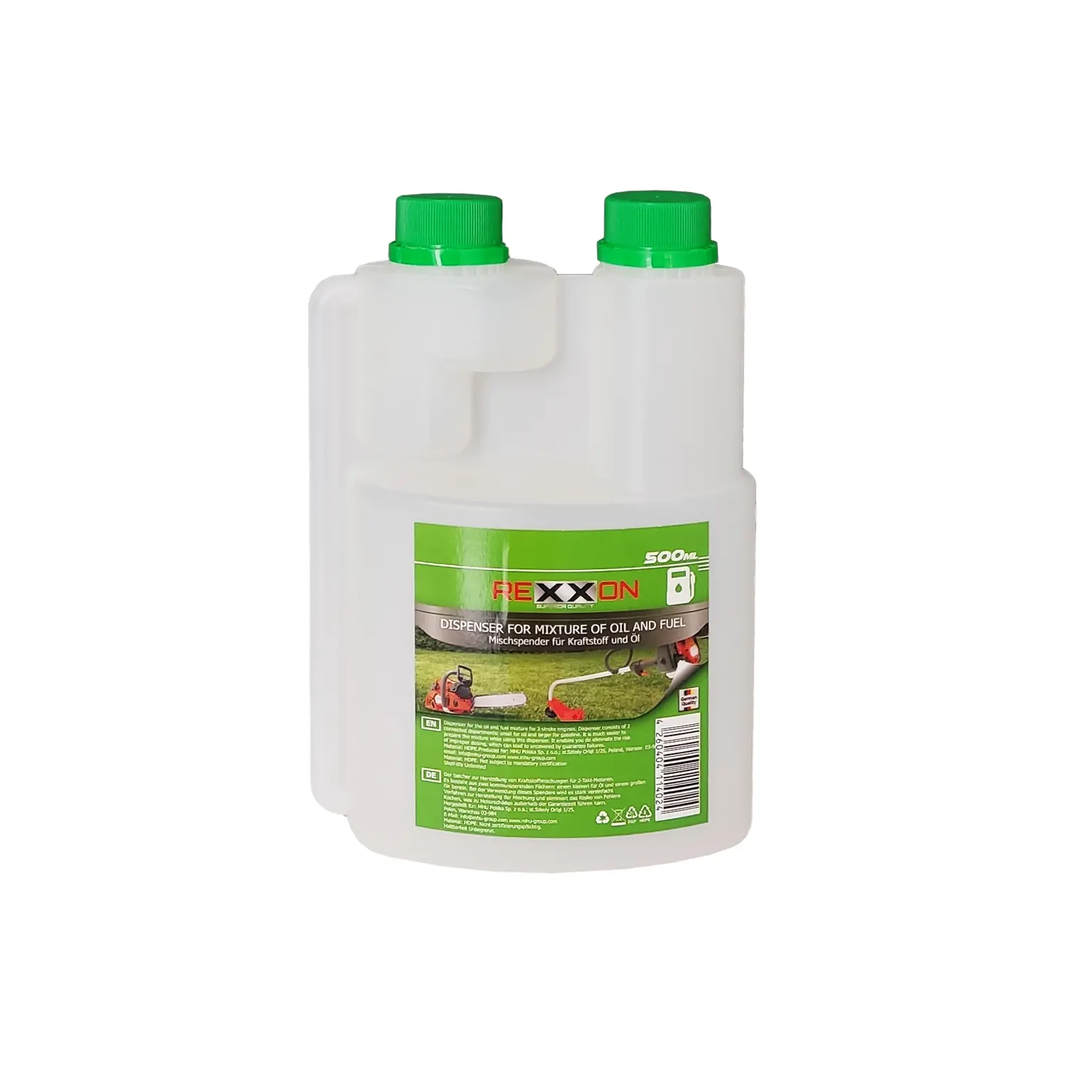 Canistra gradata pentru amestec de combustibil Rexxon 500 ml 