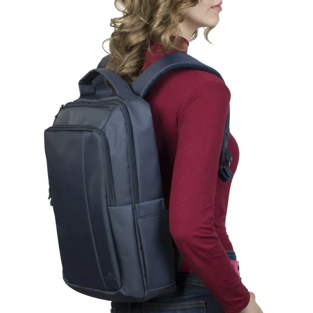 Rucsac pentru Laptop RivaCase Central, 15.6", Poliester, Albastru