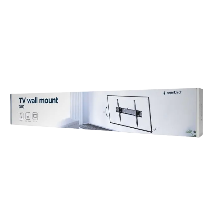 Suport înclinat pe perete Gembird WM-70T-02, Negru