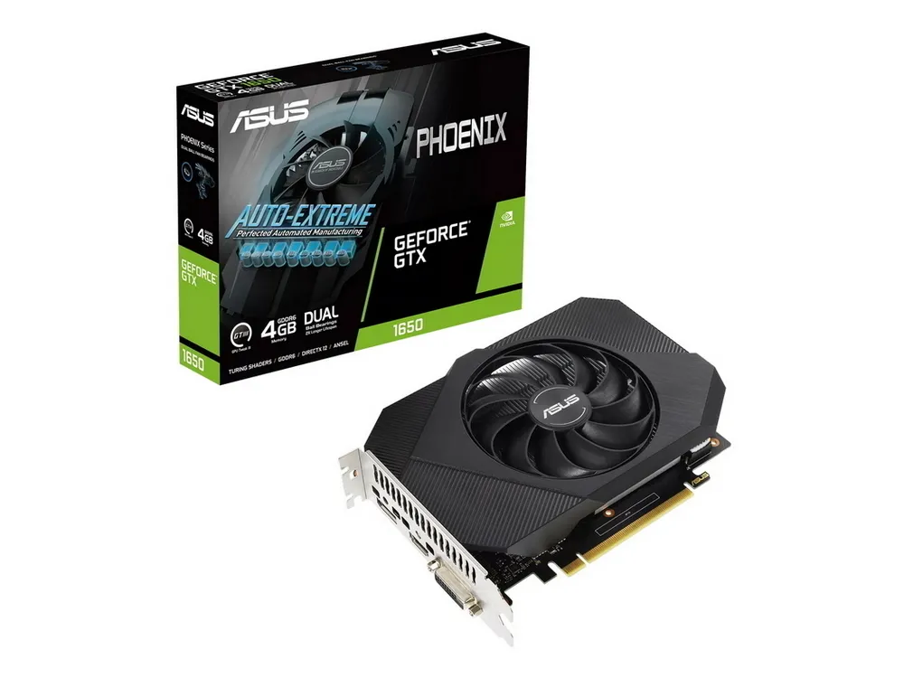 Placă Video ASUS PH-GTX1650-4GD6-P-V2,  4GB GDDR6 128bit