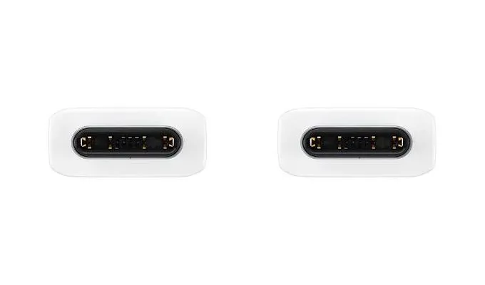 Cablu de încărcare Samsung EP-DA705BWRGRU, USB Type-C/USB Type-C, 1m, Alb