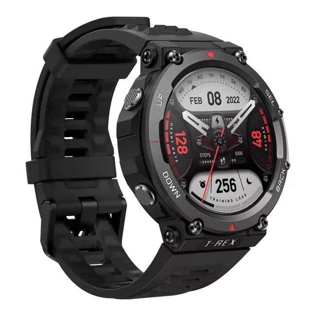 Ceas inteligent Xiaomi Amazfit T-Rex 2, 47mm, Ember Black
