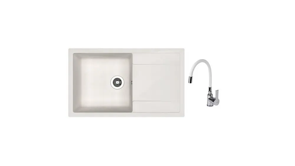 SET chiuveta Dr Gans Techno 860 + SanDonna F 9995 alb