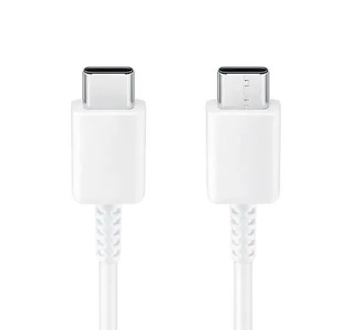Cablu de încărcare Samsung EP-DA705BWRGRU, USB Type-C/USB Type-C, 1m, Alb