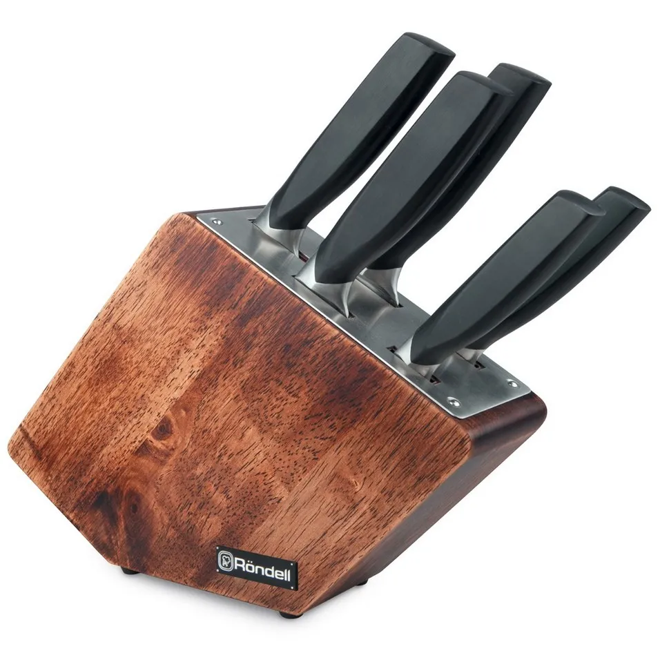 Set de Cuțite Rondell Lincor, Negru