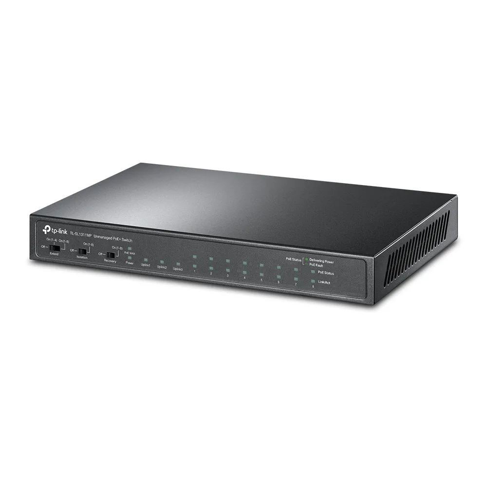 Comutator PoE TP-LINK TL-SL1311MP, 8x IEEE 802.3af/at